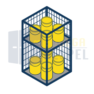 Estantería para sustancias peligrosas Bodega Respel 148